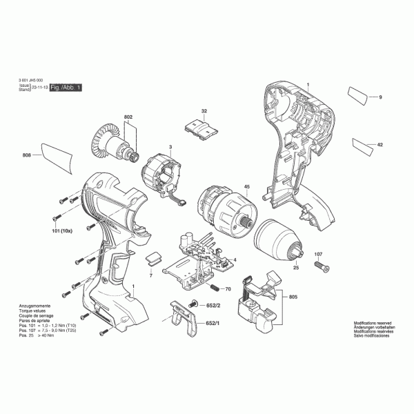 Електронен блок за винтоверт Bosch GSR 18V-50, GSB 18V-50, GSR 18V-55, GSB 18V-55